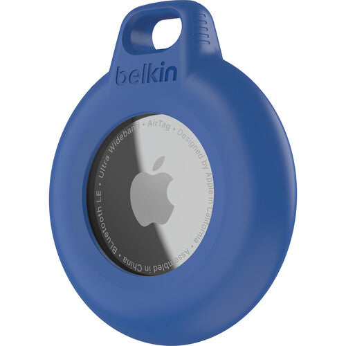 Belkin Soporte impermeable para AirTag con llavero 2 unidades azul