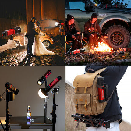 GVM PD60B Luz LED Monolight Bicolor 9240 Lux 2700-6800K con Reflector y Estuche