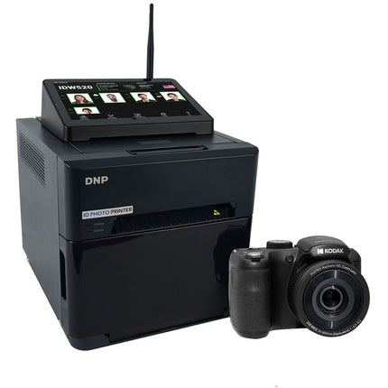 DNP IDW520-SET3 Impresora para Fotos de Pasaporte con Cámara Kodak PIXPRO pantalla táctil 6.8" 1200x800