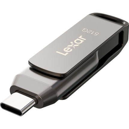 Lexar JumpDrive Dual Drive D400 USB 3.2 Gen 1 USB-C y USB-A 512GB 170MB/s almacenamiento portátil