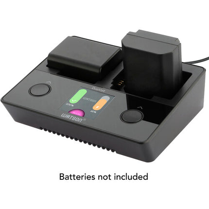 Watson DuoVolt Cargador para baterías NP-FZ100 NP-FW50 NP-BX1 con pantalla LCD USB-C