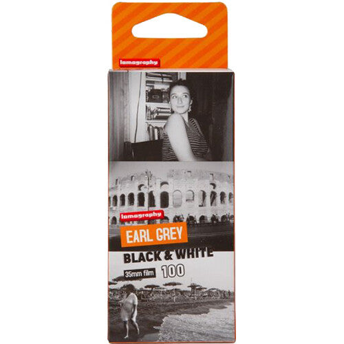 Lomography Earl Grey 100 Película Blanco y Negro 35mm ISO 100 36 Exposiciones 3 Pack