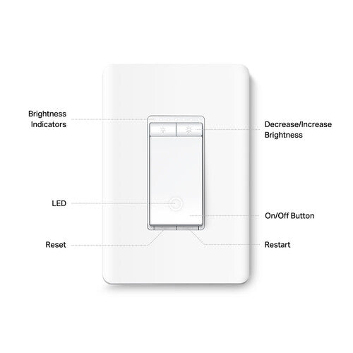 TP-Link Tapo S500D Interruptor Inteligente Wi-Fi y Regulador 4 Unidades