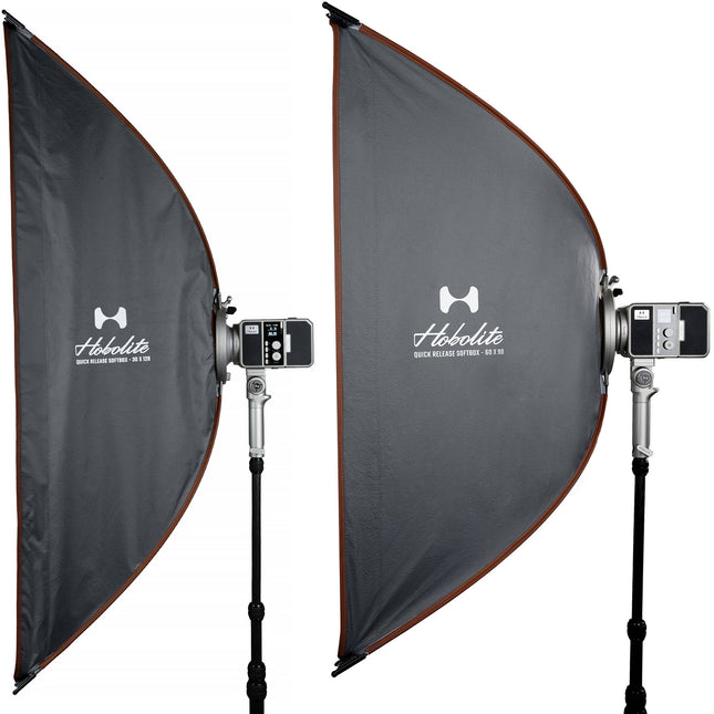 Harlowe Set de Softbox con Monturas Bowens y Max 1x4 y 2x3 pies