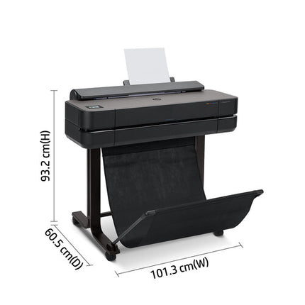 HP DesignJet T650 24" Impresora Plotter Gran Formato 2400x1200 dpi 26 seg