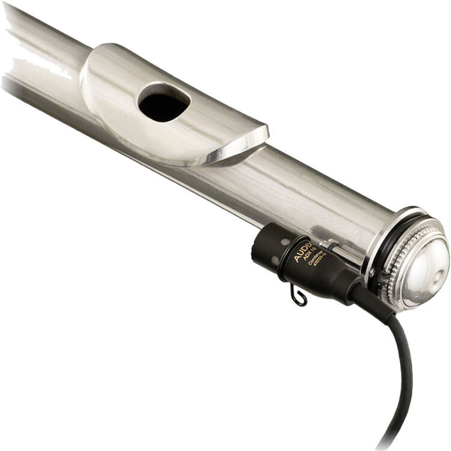 Audix ADX10-FLP Micrófono Condensador Cardioide Miniatura para Flauta con Alimentador Phantom Clip Protector y Estuche