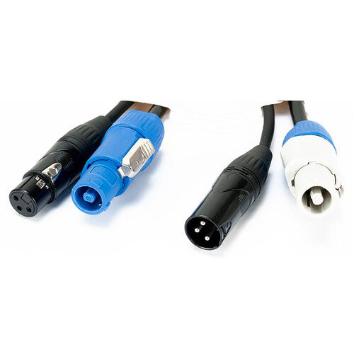American DJ Cable Combo XLR 3 Pin y powerCON 3 pies de longitud