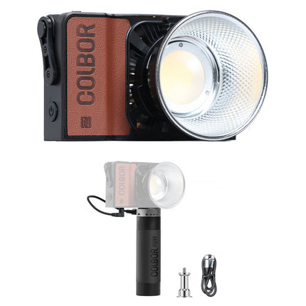 COLBOR Wonder W60R Luz LED RGB Monolight Kit con Power Grip PG99