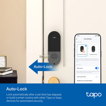 TP-Link Tapo DL110 Cerradura Inteligente Wi-Fi Entrada sin Llave Batería 10000mAh IP65