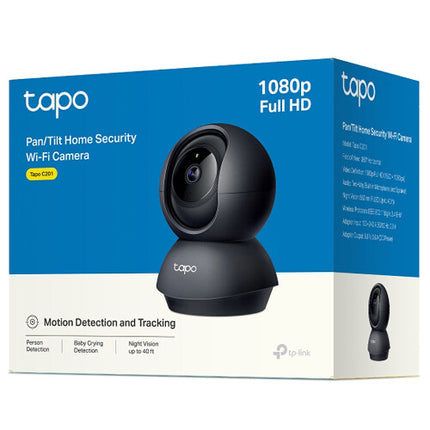 TP-Link Tapo C201 Cámara de Seguridad Interior Wi-Fi 1080p 360° Pan y Tilt Visión Nocturna