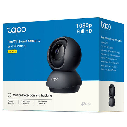 TP-Link Tapo C201 Cámara de Seguridad Interior Wi-Fi 1080p 360° Pan y Tilt Visión Nocturna