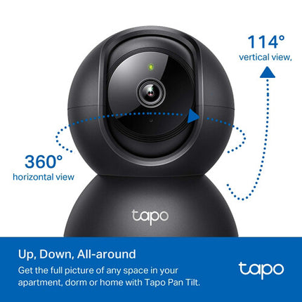 TP-Link Tapo C201 Cámara de Seguridad Interior Wi-Fi 1080p 360° Pan y Tilt Visión Nocturna