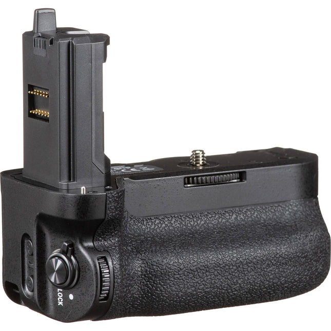 Bescor Battery Grip para cámaras Sony a9 II a7 IV a7R IV con doble batería NP-FZ100 y botón de disparo vertical