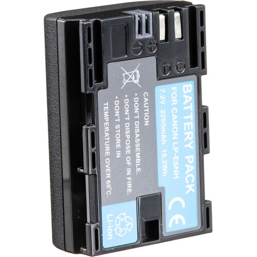 Bescor LP-E6NH Batería 2250mAh para cámaras Canon 5D 6D 7D