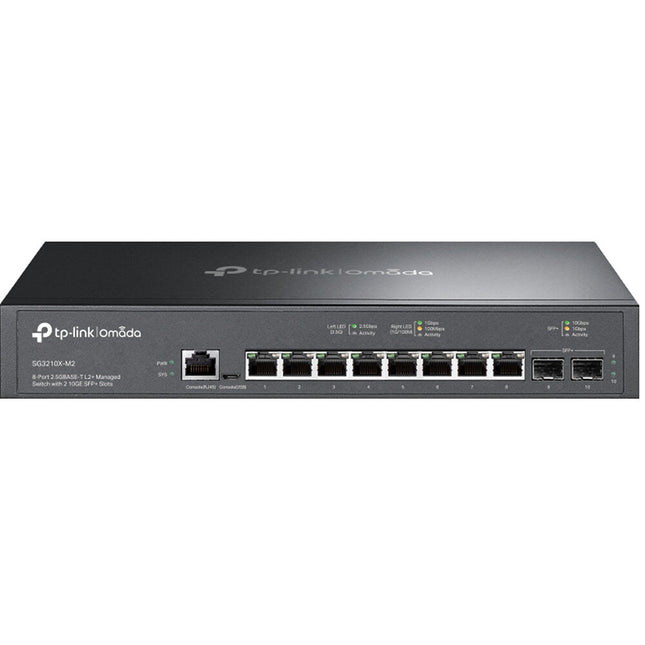 TP-Link Omada SG3210X-M2 Switch de Red Gestionado 8 Puertos 2.5G 10G SFP+ Rackmount