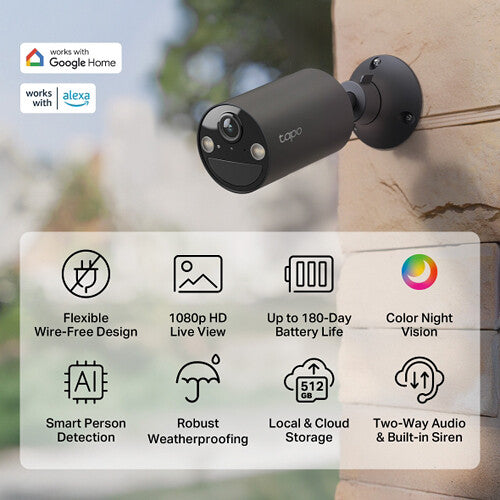 TP-Link Tapo C403 Cámara Bullet Exterior 1080p Visión Nocturna 30m IP65