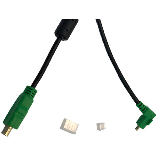 Cable USB a HDMI en ángulo recto para monitores táctiles Mimo 4.9 pies verde