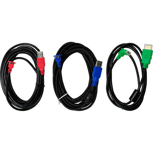 Mimo Monitors Kit de Cable de Alimentación para Pantallas táctiles UM-1080CP 3 cables