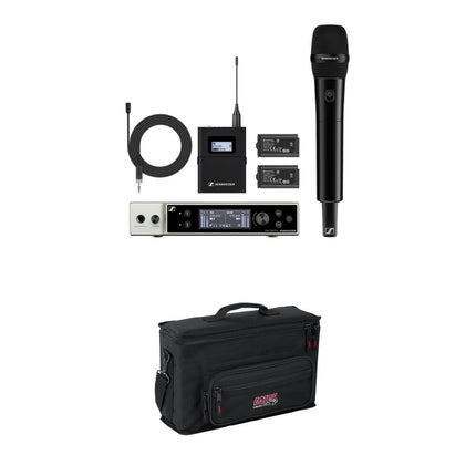 Sennheiser EW-DX MKE 2-835-S Sistema Inalámbrico Dual 12h Batería Gator Bag