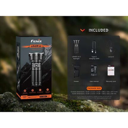 Fenix LR40R V2.0 Linterna Recargable LED 15000 Lúmenes 177 Horas IP68