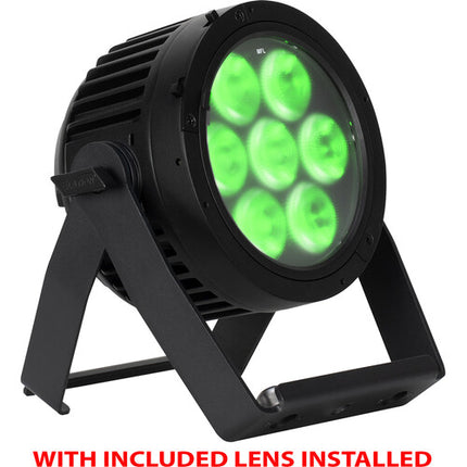 Elation Professional SIX+ PAR RGBLA+UV luz wash IP65 7x20W 12° haz con powerCON