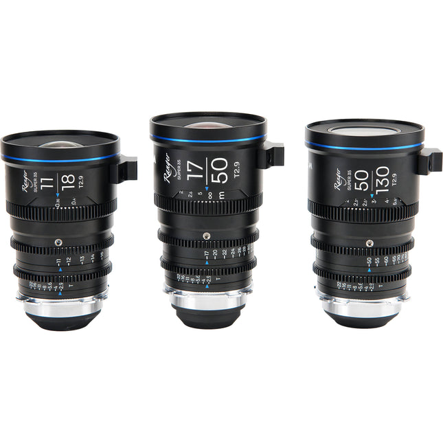 Venus Optics Laowa Ranger S35 Cine Zoom Juego 3 Lentes 11-18 17-50 50-130mm T2.9