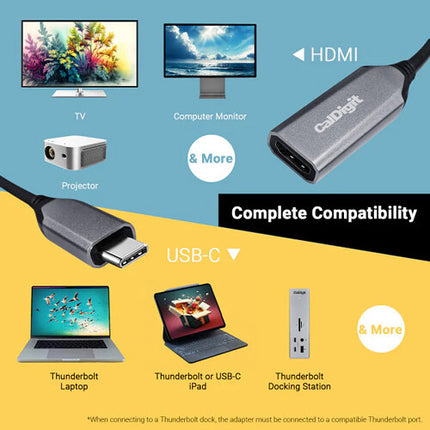 CalDigit Adaptador USB-C a HDMI 2.1 8K 7680x4320 60Hz HDR