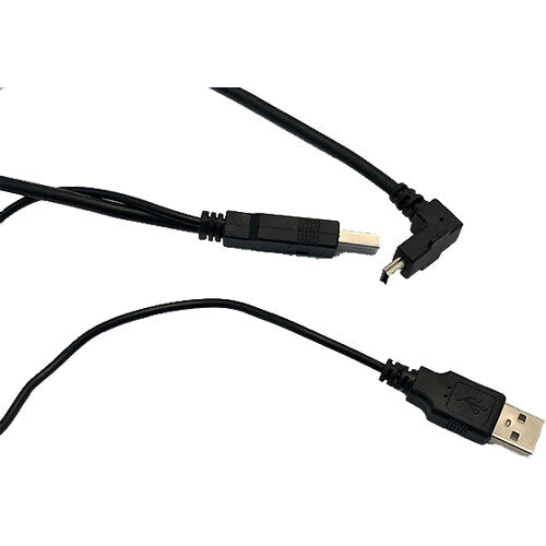 Cable USB en Y Ángulo Recto para Monitores Mimo 4.9 Pies Negro