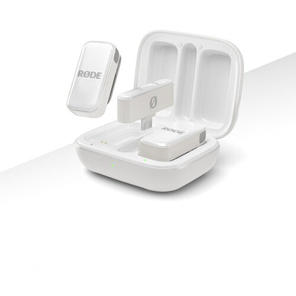 RODE Wireless Micro Sistema de Micrófono Inalámbrico Ultracompacto 2 Personas 7 Horas de Batería Rango 100 m USB-C Blanco