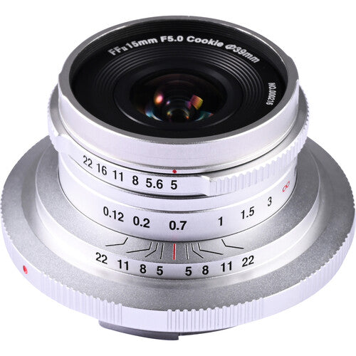 Venus Optics Laowa 15mm f5 Cookie para Canon RF lente gran angular ultrapanqueque