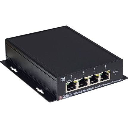 Vigitron MaxiiNet Vi30005 Switch de red gestionado 4 puertos Gigabit PoE+ 60W con SFP