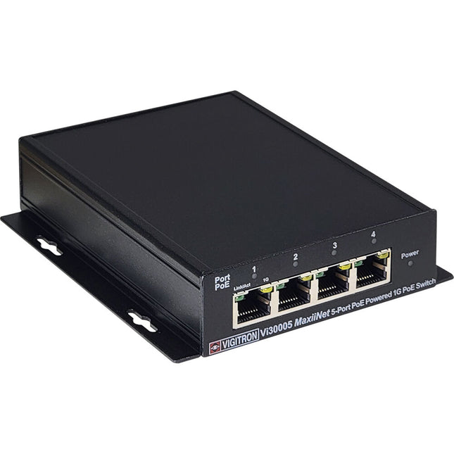 Vigitron MaxiiNet Vi30005 Switch de red gestionado 4 puertos Gigabit PoE+ 60W con SFP