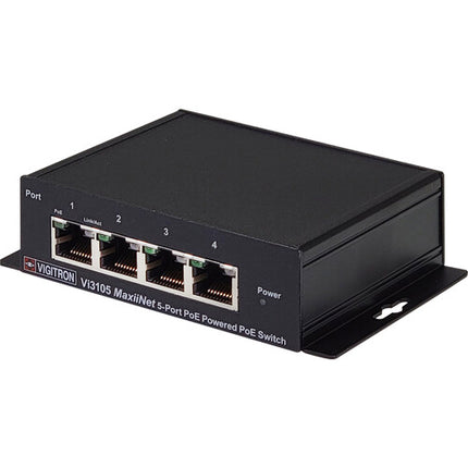 Vigitron MaxiiNet Vi3105 Switch Gestionado PoE 4 Puertos 60W Power Budget