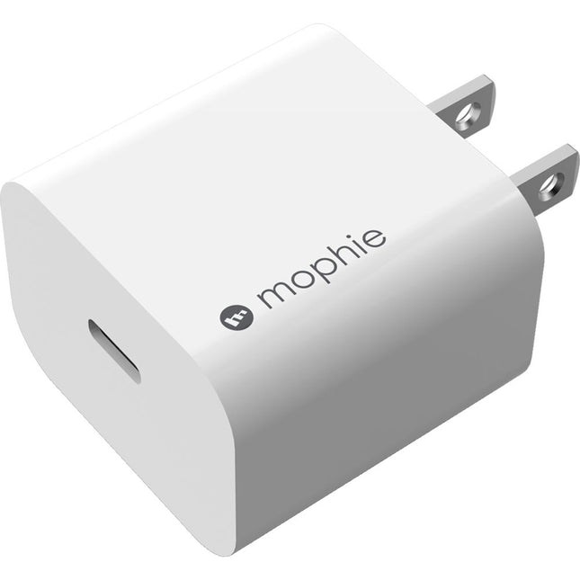 mophie Cargador de Pared USB-C PD 20W con Enchufe de Dos Patas