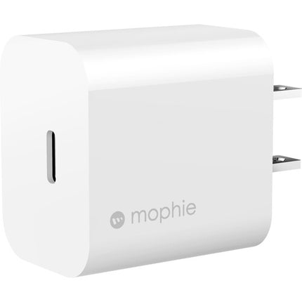 mophie Cargador de Pared USB-C PD 20W con Enchufe de Dos Patas
