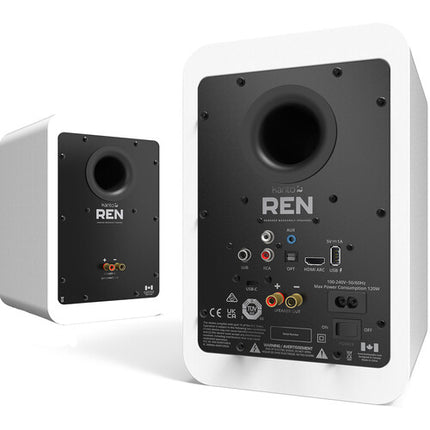 Kanto Living Ren Altavoces Estantería Activos Inalámbricos 100W Pareja Blanco Mate