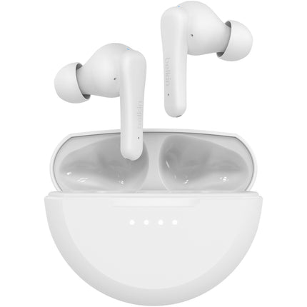 Belkin SoundForm Rhythm Auriculares Inalámbricos True Wireless Blancos con Estuche de Carga y USB-C