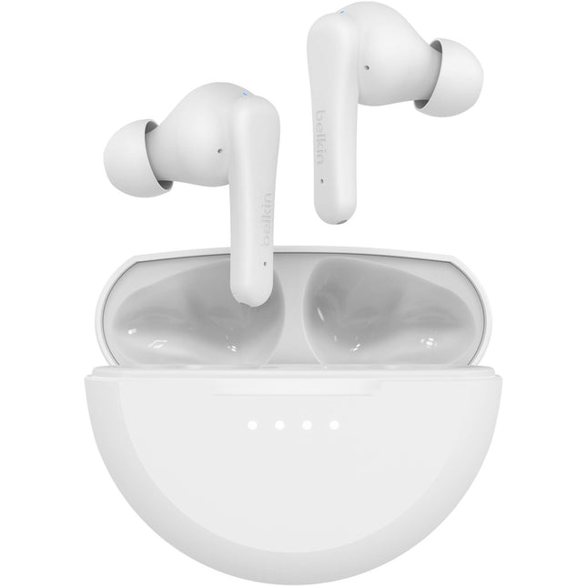Belkin SoundForm Rhythm Auriculares Inalámbricos True Wireless Blancos con Estuche de Carga y USB-C