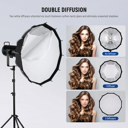 Neewer NS7P Softbox Parabólico Dodecágono 33.5" 12 Lados Rejilla