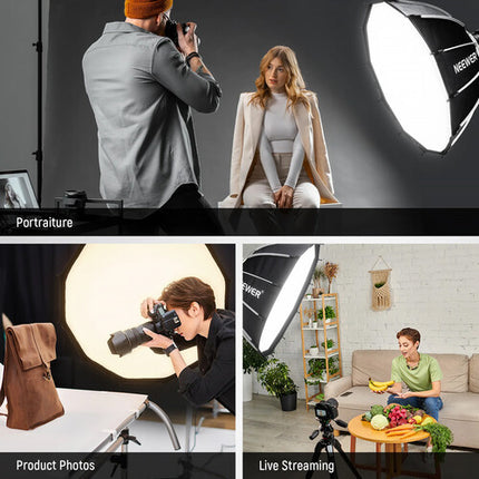 Neewer NS7P Softbox Parabólico Dodecágono 33.5" 12 Lados Rejilla