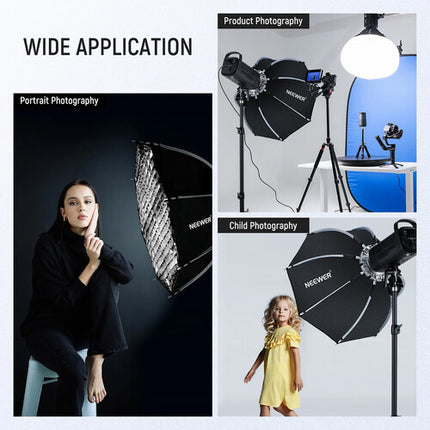 Neewer NS70P Softbox Octogonal 28" con Rejilla y Liberación Rápida