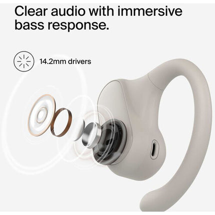 Belkin SoundForm ClearFit Auriculares True Wireless Open-Ear 18H IPX5 Sand