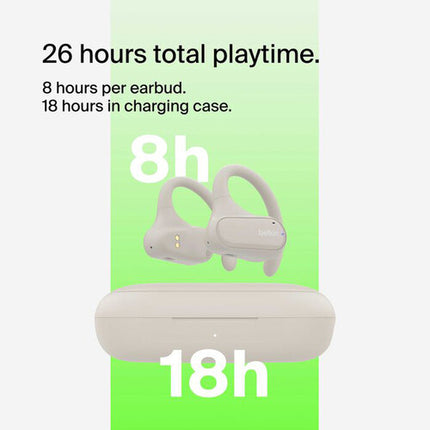 Belkin SoundForm ClearFit Auriculares True Wireless Open-Ear 18H IPX5 Sand