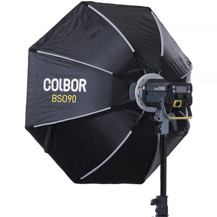 COLBOR Softbox Octagonal 35.4 Pulgadas con Rejilla y Montura Bowens
