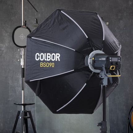 COLBOR Softbox Octagonal 35.4 Pulgadas con Rejilla y Montura Bowens