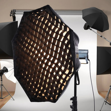 COLBOR Softbox Octagonal 35.4 Pulgadas con Rejilla y Montura Bowens