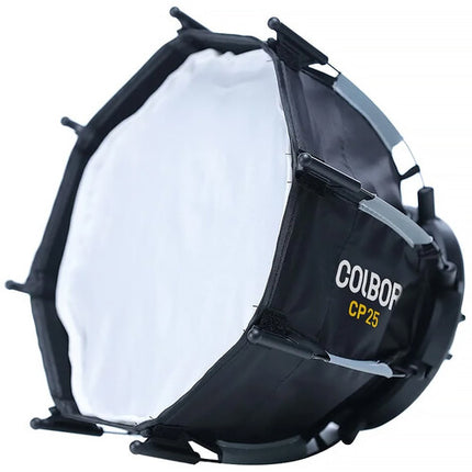 COLBOR Mini Parabolic Softbox 10 pulgadas con Difusor y Rejilla para Wonder LED