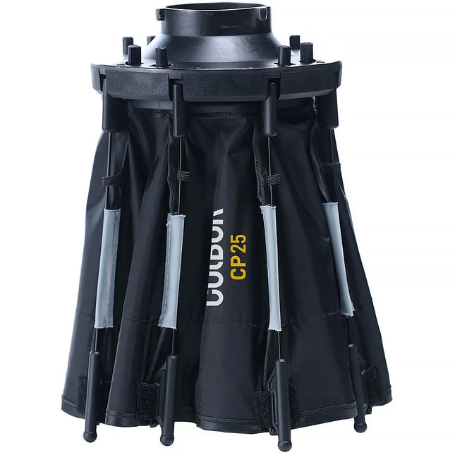 COLBOR Mini Parabolic Softbox 10 pulgadas con Difusor y Rejilla para Wonder LED
