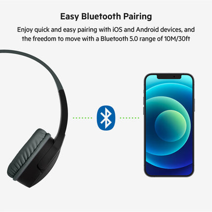 Belkin SoundForm Mini Auriculares Inalámbricos Para Niños Negro 30 Horas Batería