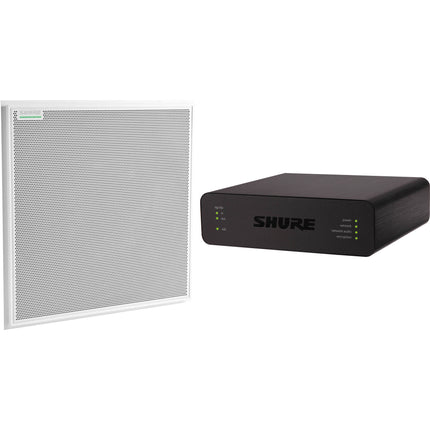 Shure MXA902 Kit de Conferencia Audio Matriz 24" Blanco PoE+ DSP